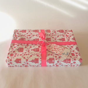 Into The Garden Pink Wrapping Paper