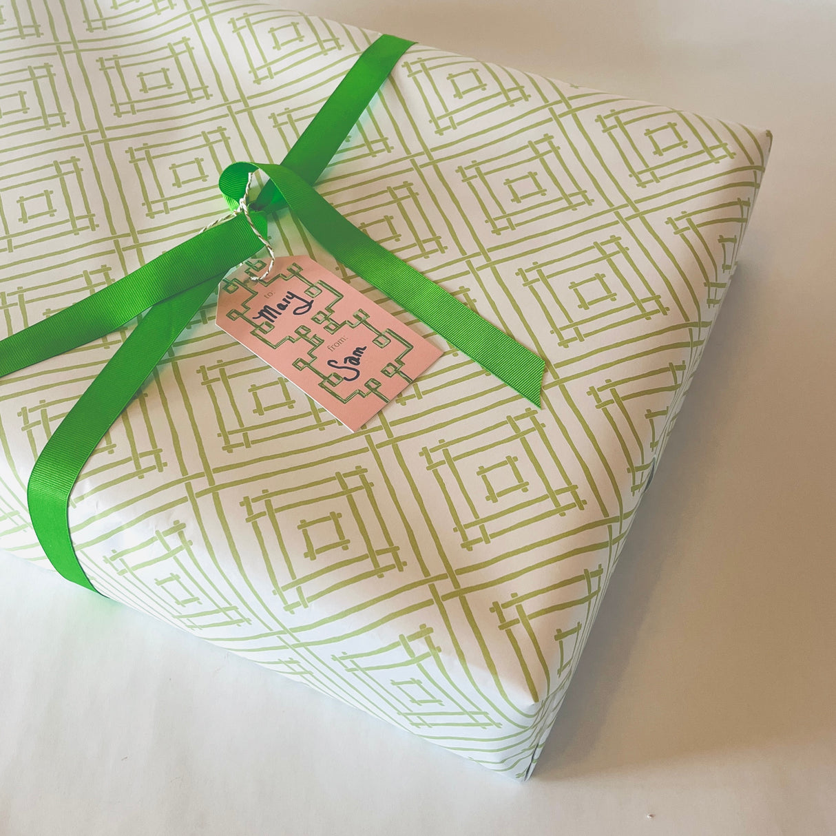 Celery Green Island House Wrapping Paper
