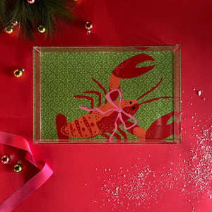 Rock Lobster Rectangular Acrylic Tray, 2 Sizes