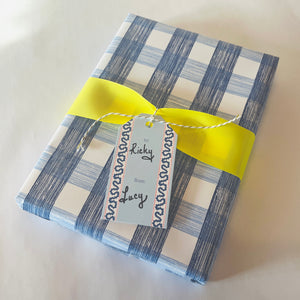 Gin Lane Swedish Blue Wrapping Paper