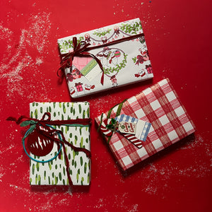 Dancing Mice Christmas Gift Wrap Set