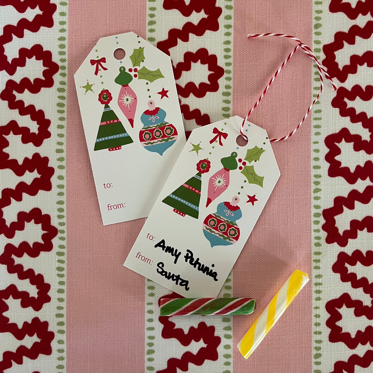 Darling Ornaments  Christmas Gift Tags, Pack of 10