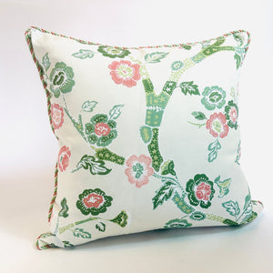 Temple Garden Celadon 22” Square Pillow