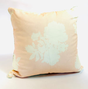 Swans Island Silhouette Shell Pink/Gin Lane Celery Green 22” Square Pillow