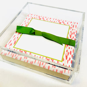 Club House Pink/Red Luxe Christmas Notepad