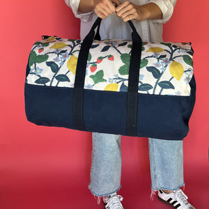 Strawberry Hill Forest Green Canvas Duffel