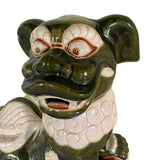Vintage Large Green Chinoiserie Foo Dog