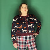 Cotton Dogs Cardigan Sweater