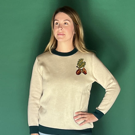 Cotton Squirrel/Acorn Holiday Sweater