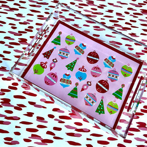 Darling Ornaments Rectangular Acrylic Tray