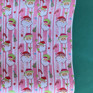 Jolly Santas Christmas Gift Wrapping Paper