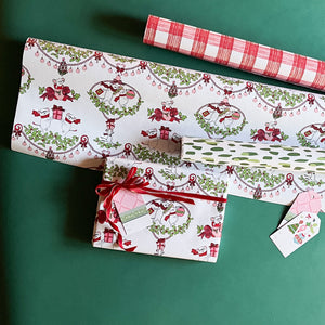 Dancing Mice Christmas Gift Wrap Set