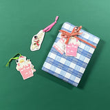 Nostalgic Wood Santa and Snowman Christmas Gift Embellishment, Set of 2