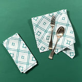 Island House Small Forest Green No-Iron Dinner Napkins, Set of 2