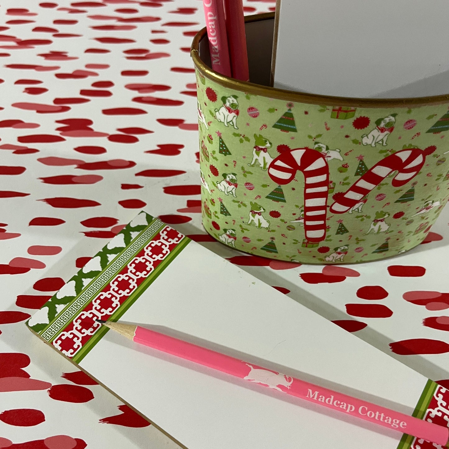 Petite Deck the Halls Stationery Caddy