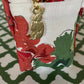 Large Cosmetics and Toiletries Bag/Cottage Grove Geranium Red