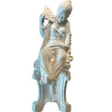 White Chinoiserie Statue