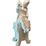 White Chinoiserie Statue