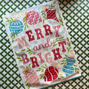 Merry and Bright Tea Towel/Dish Towel/Guest Towel