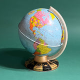 Vintage Metal Globe Metal Stand