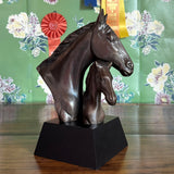 Vintage Brass Mare/Colt Horses Statuette