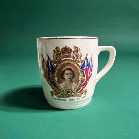 Vintage English CoronationWedding Mugs, 1902-2005, Set of 6