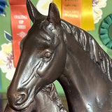 Vintage Brass Mare/Colt Horses Statuette