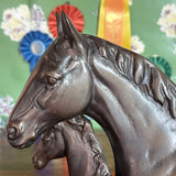 Vintage Brass Mare/Colt Horses Statuette