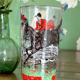 Vintage Fox Hunting Glasses, Set of 6