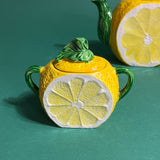 Vintage Lemon Teapot/Creamer/Sugar