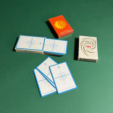 Vintage Eastern/TWA/National Airlines Playing Cards, Set of 3