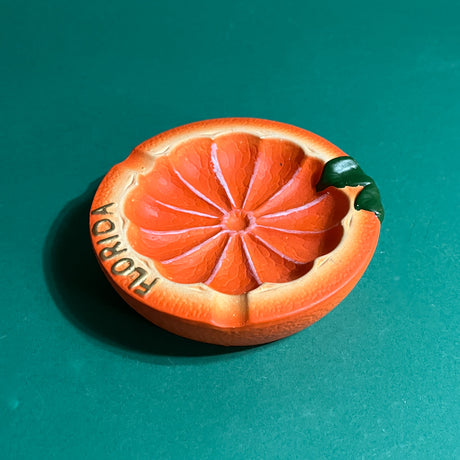 Vintage Ceramic Florida Orange Ashtray