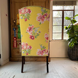 Vintage Swans Island Floral Wingback Chair