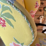 Vintage Swans Island Floral Wingback Chair