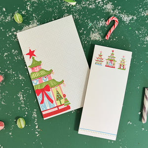 Festive Pagodas Notepads. Two Sizes