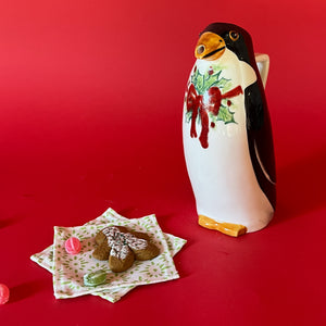 Vintage Italian Christmas Penguin Pitcher