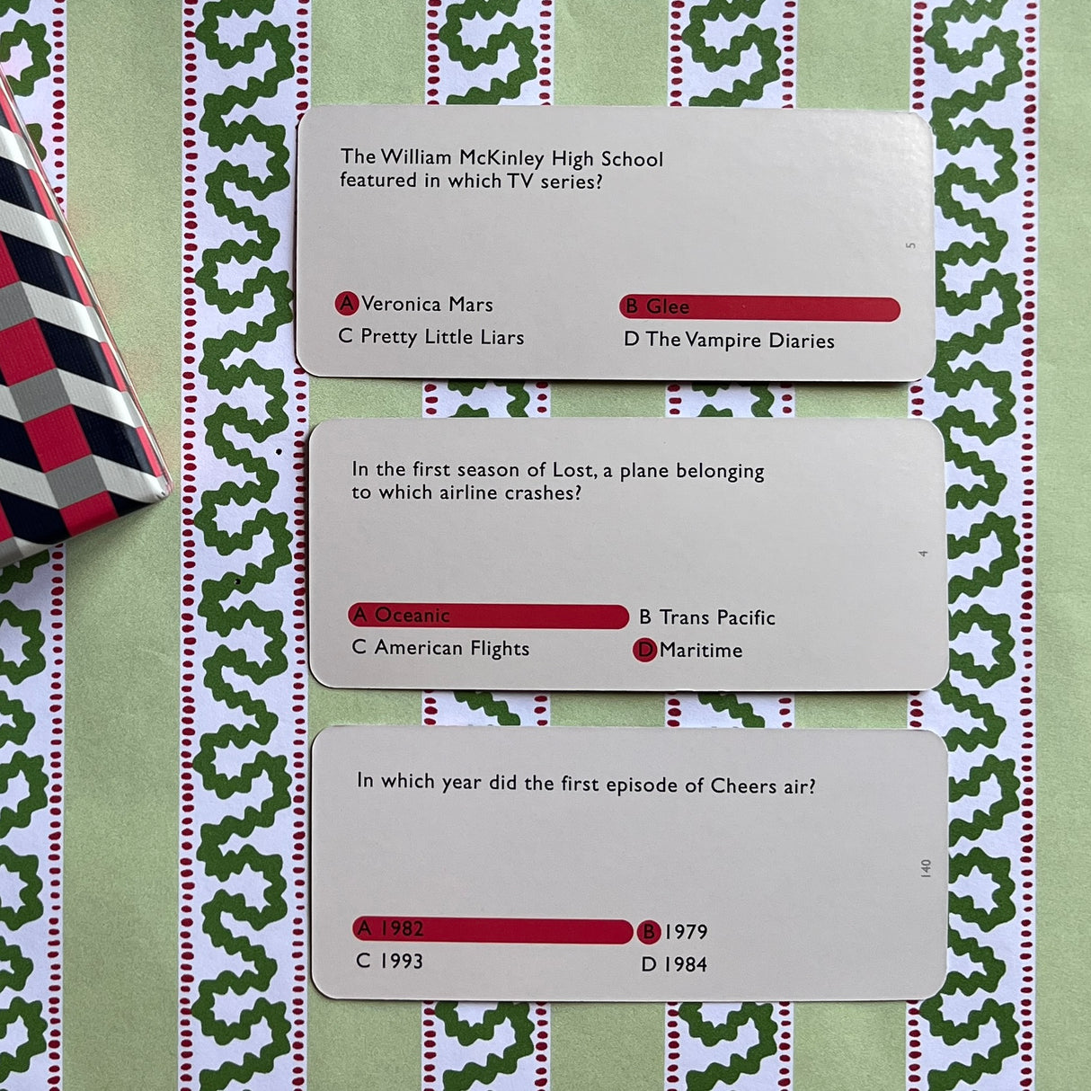 TV Show Trivia Game Madcap Cottage