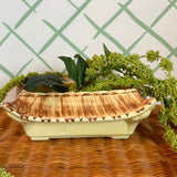 Vintage Yellow/Brown Pagoda Planter