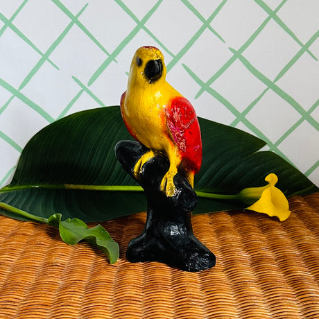 Vintage Parakeet Statuette