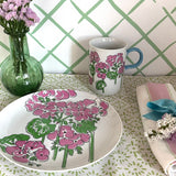 Vintage Gloria Vanderbilt Mugs and Dessert Plates, Set of 16