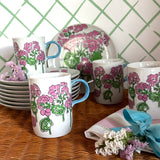 Vintage Gloria Vanderbilt Mugs and Dessert Plates, Set of 16