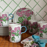 Vintage Gloria Vanderbilt Mugs and Dessert Plates, Set of 16