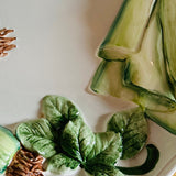 Vintage Ceramic Italian Leeks Tray/Serving Platter