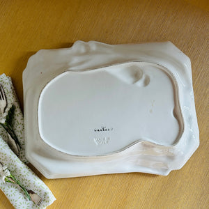 Vintage Ceramic Italian Leeks Tray/Serving Platter