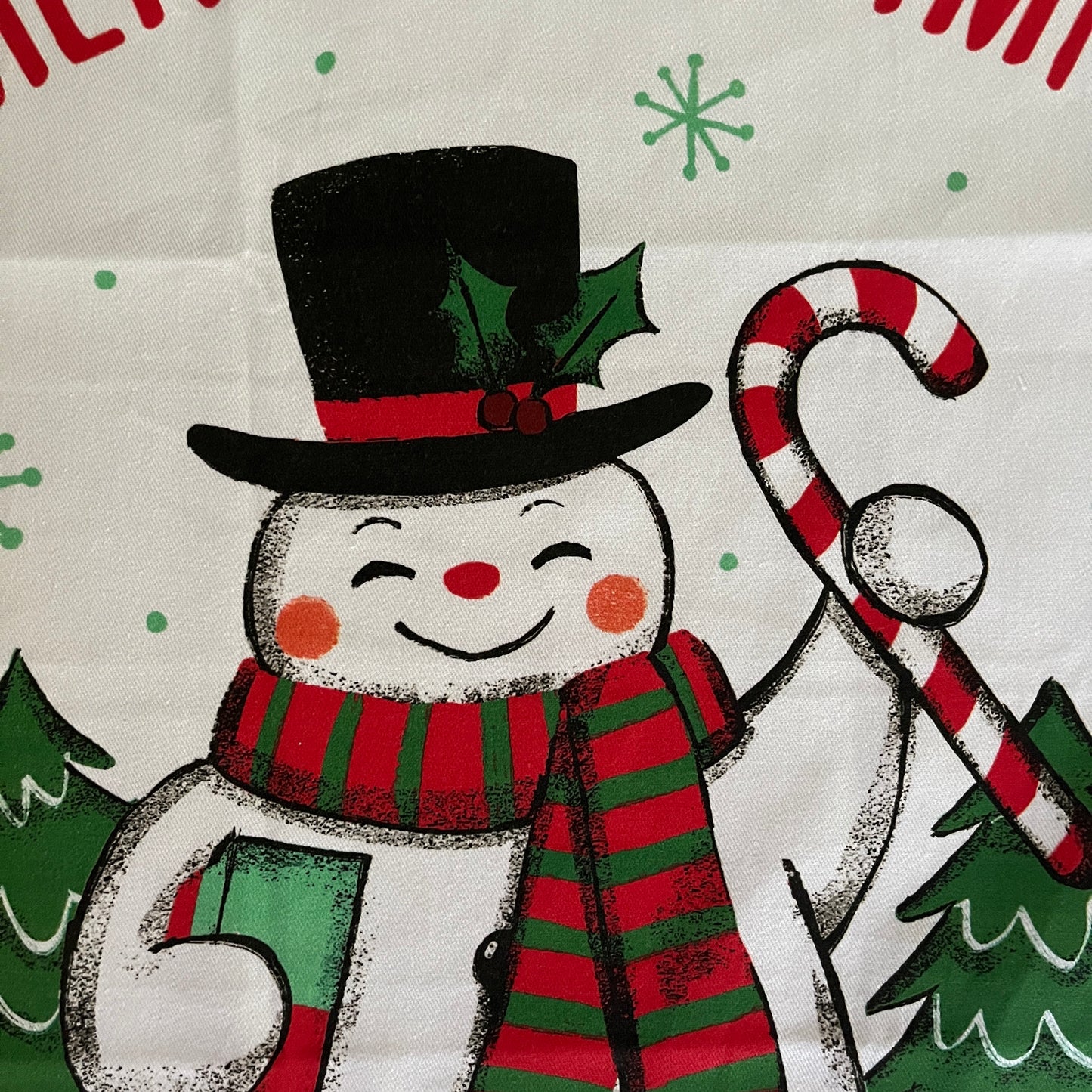Snowman Tea Towel