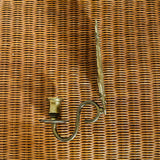 Vintage Heavy Brass Wall-Mount Pineapple Candleholders, Pair