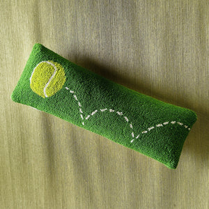 Tennis Ball Hooked Wool Lumbar Pillow