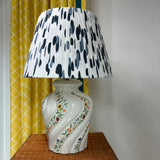 Vintage Italian Floral Ceramic Table Lamp