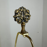 Vintage Italian Floral Ceramic Table Lamp