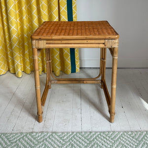 Vintage Rattan Nesting Tables, Set of 3